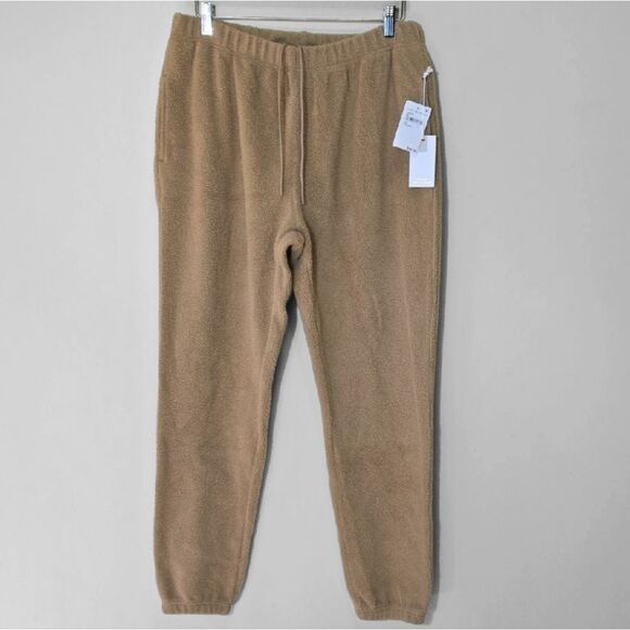 Good American Boyfriend Sherpa Fleece Sweatpants Size 3 Large Cozy Loungewear - Picture 13 of 15